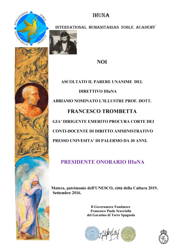 Attestato Francesco Trombetta