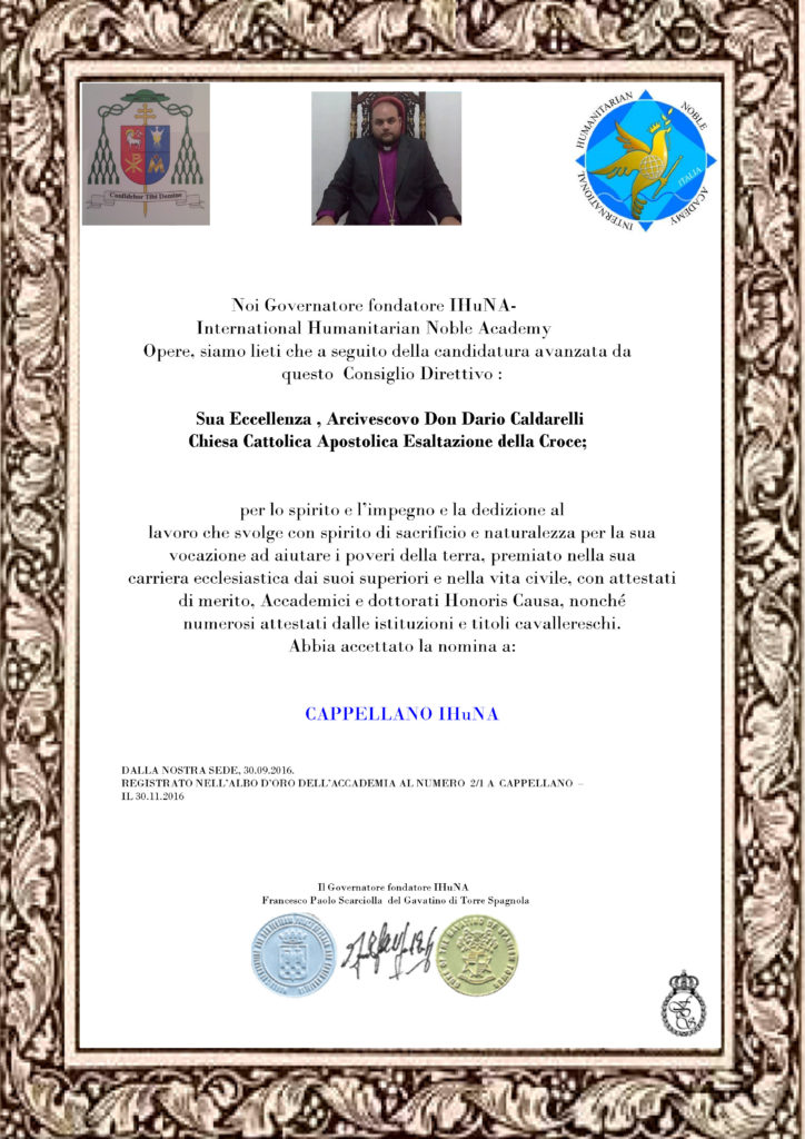 Attestato Dario caldarelli